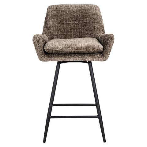Barstoel Linsey Niagara Stone, draaibaar (set van 2)