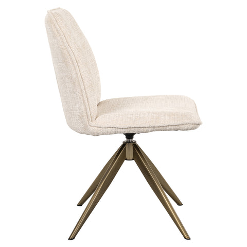 Eetkamerstoel Dakota Niagara beige draaibaar