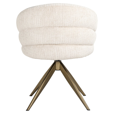 Eetkamerstoel Zendaya Niagara beige draaibaar