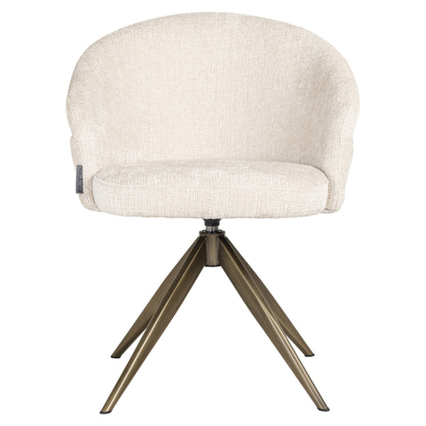 Eetkamerstoel Zendaya Niagara beige draaibaar
