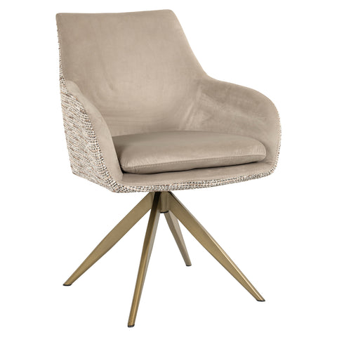 Eetkamerstoel Lisonne trendy naturel draaibaar