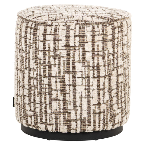 Poef & Voetenbank Lexie crème 45Ø