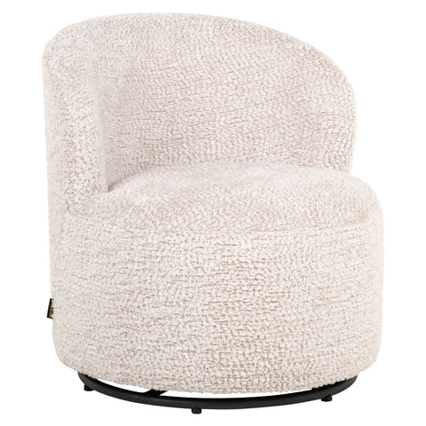 Loungestoel Jackie Lovely Cream, draaibaar, voor kinderen
