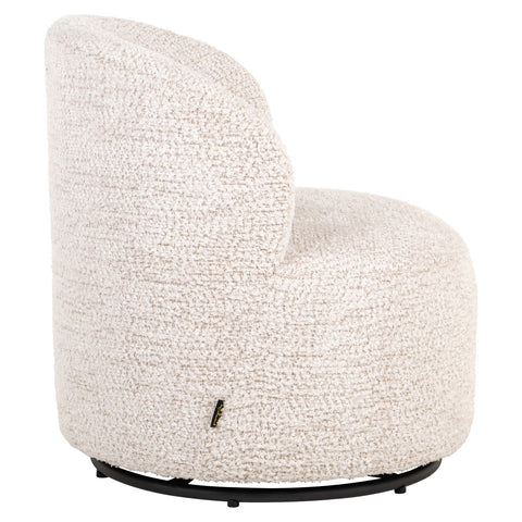 Loungestoel Jackie Lovely Cream, draaibaar, voor kinderen