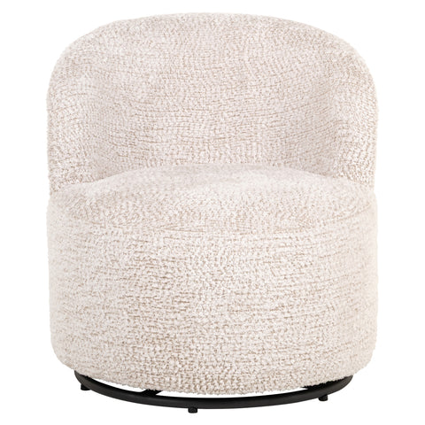 Loungestoel Jackie Lovely Cream, draaibaar, voor kinderen