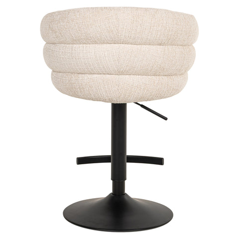 Barstoel Nikki Niagara beige draaibaar vlamvertragend