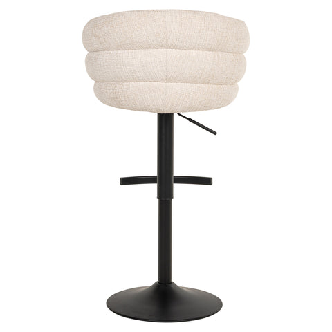 Barstoel Nikki Niagara beige draaibaar vlamvertragend