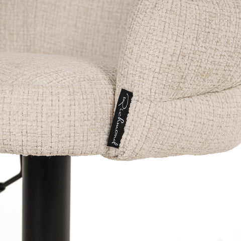 Barstoel Nikki Niagara beige draaibaar vlamvertragend