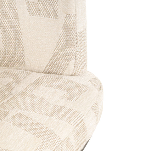 Draaibare barstoel Cheyenne beige graffic