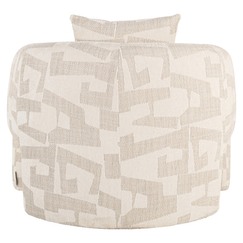 Loungestoel Tuscany beige grafisch