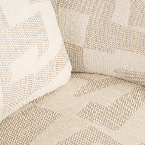 Loungestoel Tuscany beige grafisch
