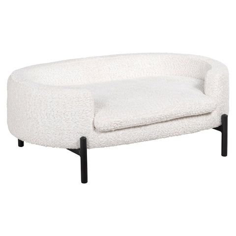 Hondenbed Dolly wit schapenvacht
