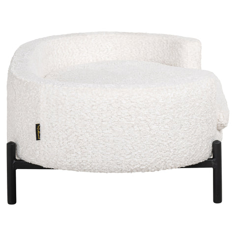 Hondenbed Dolly wit schapenvacht