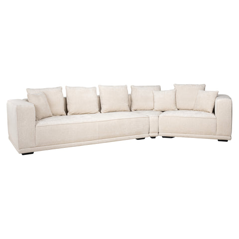 Bank Lusso Niagara beige 4-zits