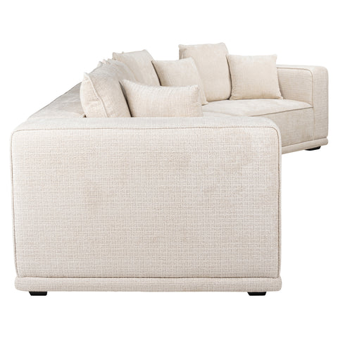 Bank Lusso Niagara beige 4-zits