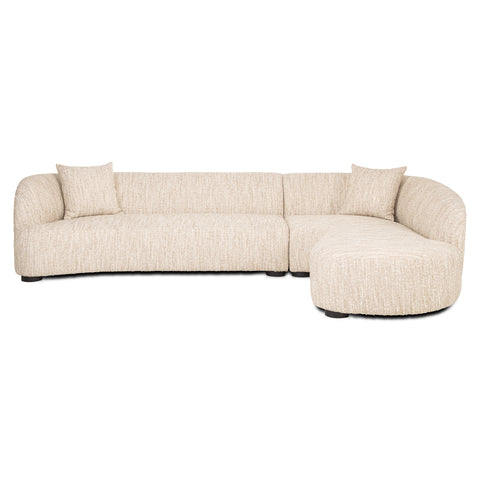 Bank Pandora beige angora lounge rechts