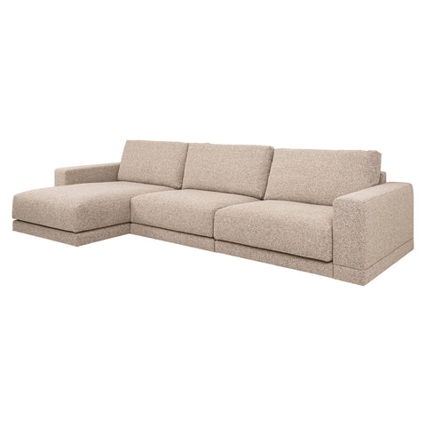 Bank Trentino cayennebruin 3,5-zits + lounge links of rechts