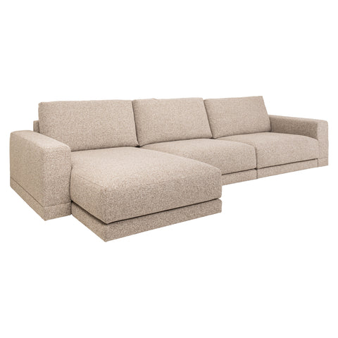 Bank Trentino cayennebruin 3,5-zits + lounge links of rechts
