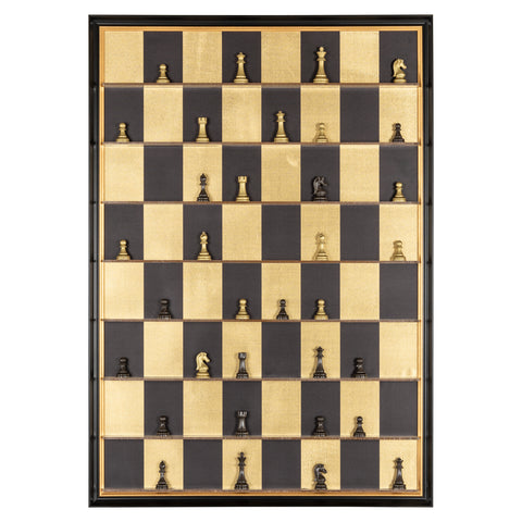 Wanddecoratie Nala zwart/goud
