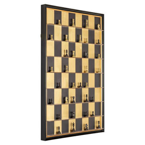 Wanddecoratie Nala zwart/goud