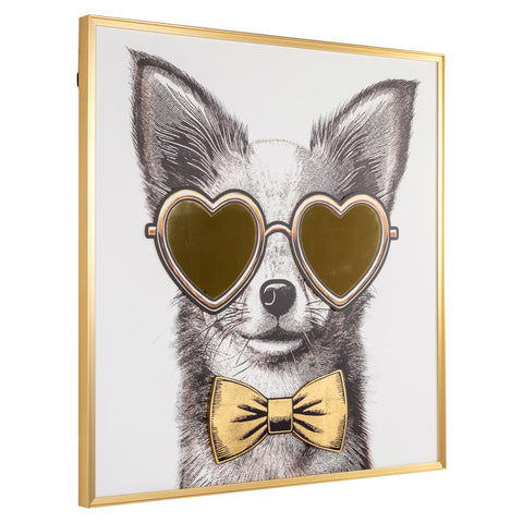 Wanddecoratie Bodhy zwart/goud