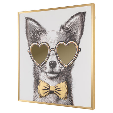 Wanddecoratie Bodhy zwart/goud