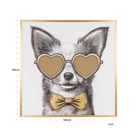 Wanddecoratie Bodhy zwart/goud