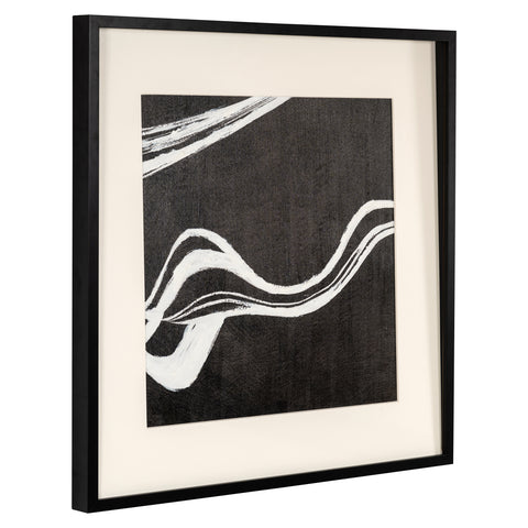 Wanddecoratie Jozra zwart/wit