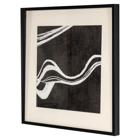 Wanddecoratie Jozra zwart/wit