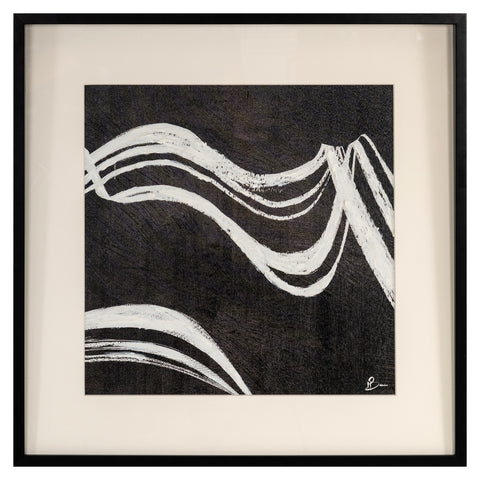 Wanddecoratie Jozy zwart/wit