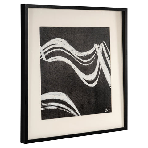 Wanddecoratie Jozy zwart/wit