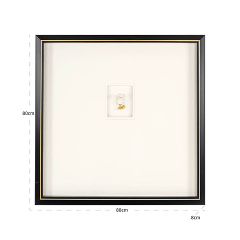 Wanddecoratie Hanna zwart/wit