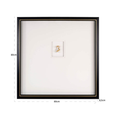 Wanddecoratie Danni zwart/wit