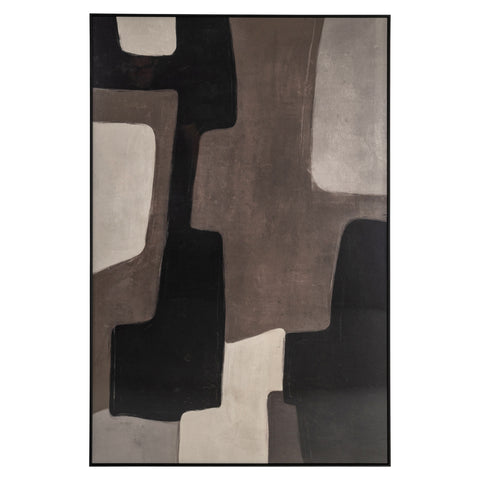 Wanddecoratie Mirage bruin links