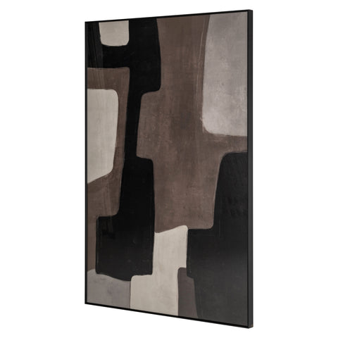Wanddecoratie Mirage bruin links