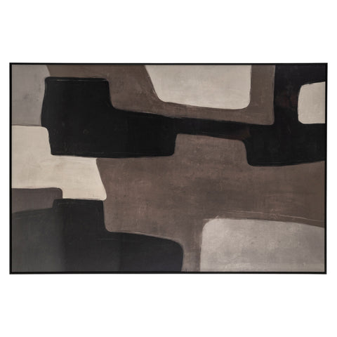 Wanddecoratie Mirage bruin links