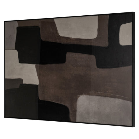 Wanddecoratie Mirage bruin links