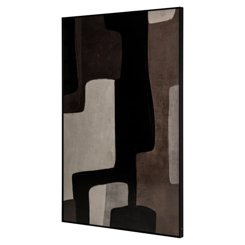 Wanddecoratie Mirage bruin rechts