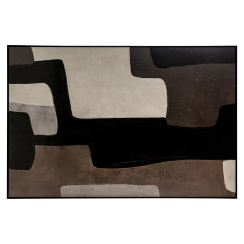 Wanddecoratie Mirage bruin rechts