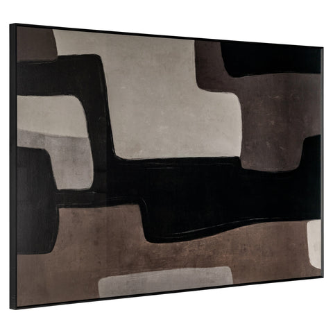 Wanddecoratie Mirage bruin rechts