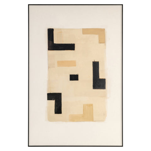 Wanddecoratie Vortex beige rechts