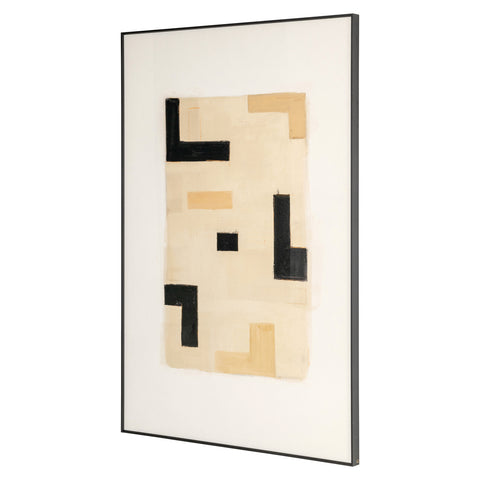 Wanddecoratie Vortex beige rechts