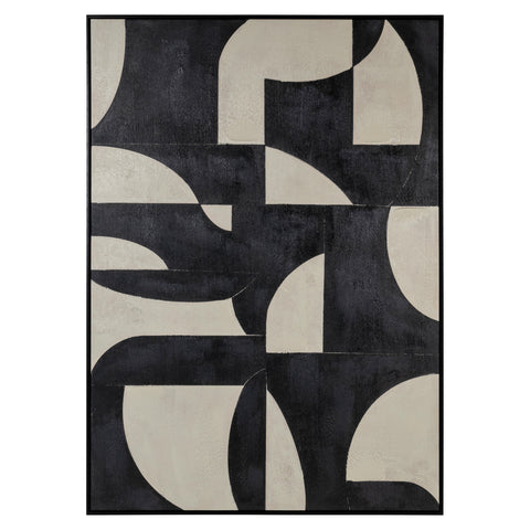 Wanddecoratie Splendor zwart