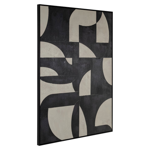 Wanddecoratie Splendor zwart
