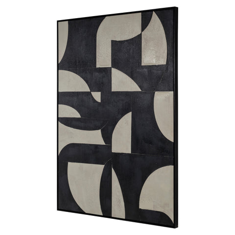 Wanddecoratie Splendor zwart