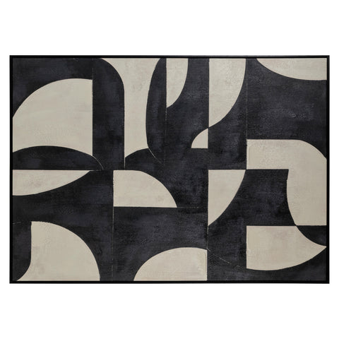 Wanddecoratie Splendor zwart