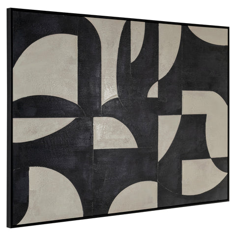 Wanddecoratie Splendor zwart
