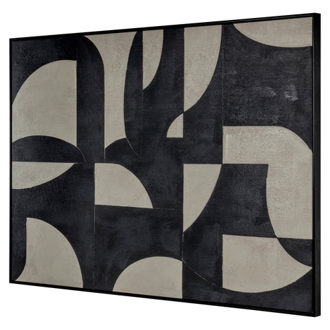 Wanddecoratie Splendor zwart
