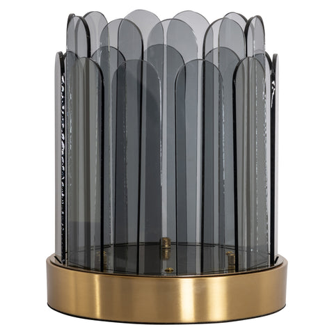 Windlicht Daisey smokekleurig klein