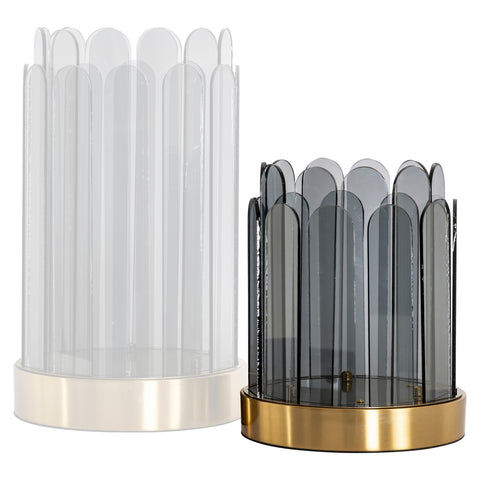 Windlicht Daisey smokekleurig klein